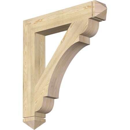 Ekena Millwork Olympic Arts & Crafts Rough Sawn Bracket, Douglas Fir, 6"W x 38"D x 42"H BKT06X38X42OLY03RDF
